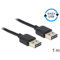 DELOCK DeLock USB2.0-A apa > apa 1m kábel Black