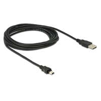 DELOCK DeLock Cable USB 2.0-A male > mini B 5-Pin male 3m