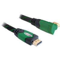 DELOCK DeLock Cable High Speed HDMI with Ethernet – HDMI A male > HDMI A male angled 4K 1m