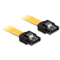 DELOCK DeLock Cable SATA 6 Gb/s male straight > SATA male straight 30cm Yellow Metal