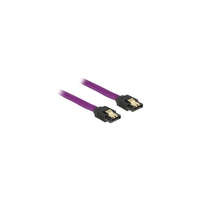 DELOCK DeLock SATA cable 6 Gb/s 30cm straight / straight metal Purple Premium