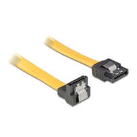DELOCK DeLock cable SATA 50cm down/straight metal Yellow