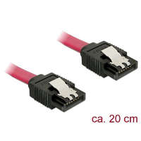 DELOCK DeLock Cable SATA 6 Gb/s male straight > SATA male straight 20cm Red Metal