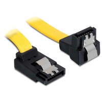 DELOCK DeLock SATA 6Gb/s Cable upwards angled to downwards angled 30cm Yellow