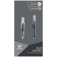 Cellularline Cellularline Audio cable AUX AUDIO, AQL? certification, flat, 2 x 3.5mm jack, 1m Black