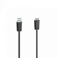 Hama Hama FIC USB 3.0 Kábel 0,75M A-microB Black
