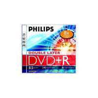 Philips Philips DVD+R 8,5 Gb 8x kétrétegű normál tok (1-es címke)