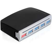 DELOCK DeLock USB 3.0 HUB 4 port, 1 port USB power, külső vagy 3.5", külső táppal
