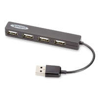 Ednet Ednet 4-Port USB2.0 Notebook Hub Silver