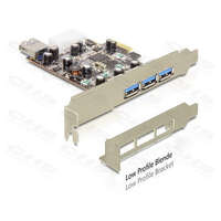 DELOCK DeLock PCI Express Card > 3 x external + 1 x internal USB 3.0 Type-A female