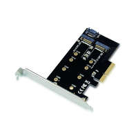CONCEPTRONIC Conceptronic EMRICK04B 2-in-1 M.2 PCIe Card, M.2 SATA x 1, M.2 NVMe x 1