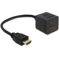 DELOCK DeLock Adapter HDMI High Speed with Ethernet 1x male > 2x female