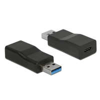 DELOCK DeLock Converter USB 3.1 Gen 2 Type-A male > USB Type-C female Active Black