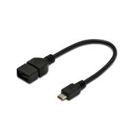 Assmann Assmann USB 2.0 adpter cable, OTG, type micro B - A