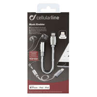 Cellularline Cellularline Extra durable Music Enabler adapter from Lightning connector to 3.5 mm jack, MFI certification, gray