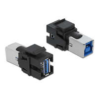 DELOCK DeLock Keystone Module USB 3.0 A female > USB 3.0 B female Black