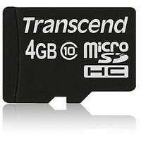 Transcend Transcend 4GB microSDHC Class 10 W/O + adapterrel