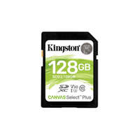 KINGSTON Kingston 128GB SDXC Canvas Select Plus Class 10 100R C10 UHS-I U3 V30