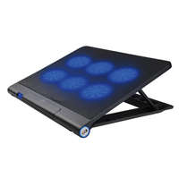 Platinet Platinet PLCP6FB Laptop Cooler Pad 6 Fans Blue LED Black