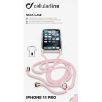 Cellularline Cellularline Transparent back cover Neck-Case with pink drawstring for Apple iPhone 11 Pro