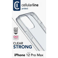 Cellularline Cellularline Back cover with protective frame Clear Duo for iPhone 12 Pro Max, transparent