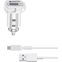 Cellularline Cellularline Set car charger and USB-C cable, adaptive charging, 15W, white