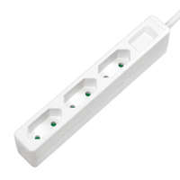 Logilink Logilink Socket outlet 3-way slim 1,5m White