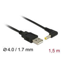 DELOCK DeLock Power Cable USB > DC 4.0 x1.7 mm male 90° 1.5m