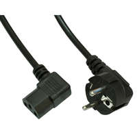 Akyga Akyga AK-PC-02A Angle PC Power Cord cable 1,5m Black