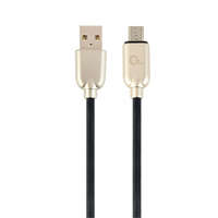 Gembird Gembird CC-USB2R-AMmBM-1M microUSB Premium rubber charging and data cable 1m Black