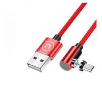 Usams Usams SJ446USB02 Right-angle Magnetic Micro Charging Cable 1m Red