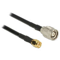 DELOCK DeLock Antenna Cable RP-TNC plug > SMA plug RG-58 C/U 5m Black