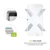 FIXED FIXED Üvegfólia Képernyővédő Full-Cover Apple iPhone 7 Plus/8 Plus, full screen, Fehér