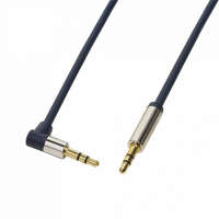 Logilink Logilink CA11100 3,5mm Stereo M/M 90° angled Audio Cable 1m Blue