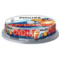 Philips Philips DVD+R 4,7GB 10x Hengeres 10db/csomag (10-es címke)
