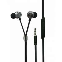 2GO 2GO Luxury Zipper-Style In-Ear Stereo Headset Antracit Black