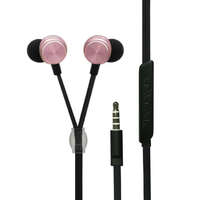 2GO 2GO Luxury Zipper-Style In-Ear Stereo Headset Black/Rose