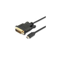 EQUIP Equip Átalakító Kábel - 133468 (USB-C -> DVI-D Dual-Link kábel, apa/apa, 1,8m)