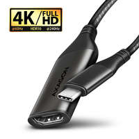 AXAGON AXAGON RVC-HI2M USB-C -> HDMI 2.0 adapter 4K/60Hz Aluminum 0,25m cable Black