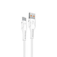 S-LINK S-Link kábel - SL-X243 (3A, 12W, Gyorstöltés, Type-C, 100cm adat+töltőkábel, fehér)