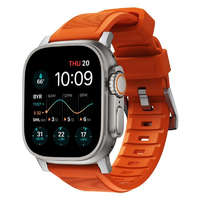 Nomad Nomad Rugged Strap, orange/silver - Apple Watch Ultra (49mm) 8/7 (45mm)/6/SE/5/4 (44mm)/3/2/1 (42mm)