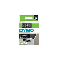 Dymo Feliratozógép szalag Dymo D1 S0720610/45021 12mmx7m, ORIGINAL, fehér/fekete