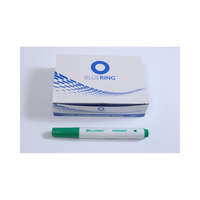 Bluering Flipchart marker rostirón vizes kerek végű 3mm, Bluering® zöld