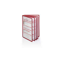 Durable Bemutatótábla panel, A4, 5 db/csomag, Durable Sherpa piros