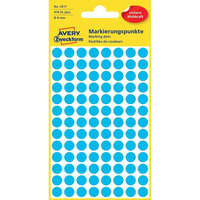 Avery Etikett címke, o8mm, jelölésre, 104 címke/ív, 4 ív/doboz, Avery kék
