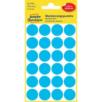 Avery Etikett címke, o18mm, jelölésre, 24 címke/ív, 4 ív/doboz, Avery kék