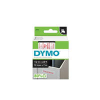Dymo Feliratozógép szalag Dymo Letratag Dymo D1 S0720550/45015 12mmx7m, ORIGINAL, piros/fehér