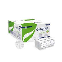 Lucart Kéztörlő 2 rétegű Z hajtogatású fehér 200 lap/csomag, 15 cs/karton EcoLucart_864062E