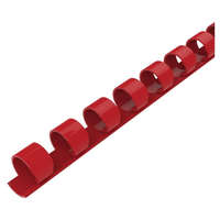 Fellowes Spirál, műanyag, 10mm, 41-55lap, 100 db/doboz, Fellowes® piros