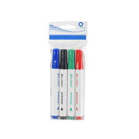 Bluering Flipchart marker készlet, rostirón vizes kerek végű 3mm, Bluering®, 4 klf. szín